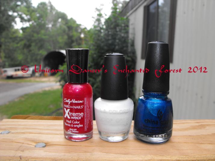 Red White and Blue Polishes